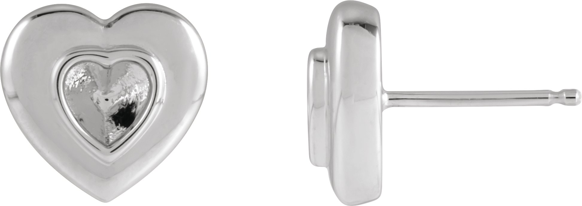 Bezel-Set Solitaire Earrings