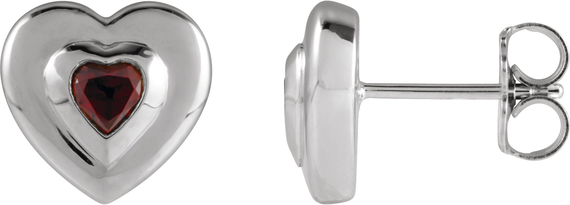 Bezel-Set Solitaire Earrings