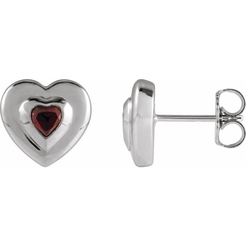 Bezel-Set Solitaire Earrings