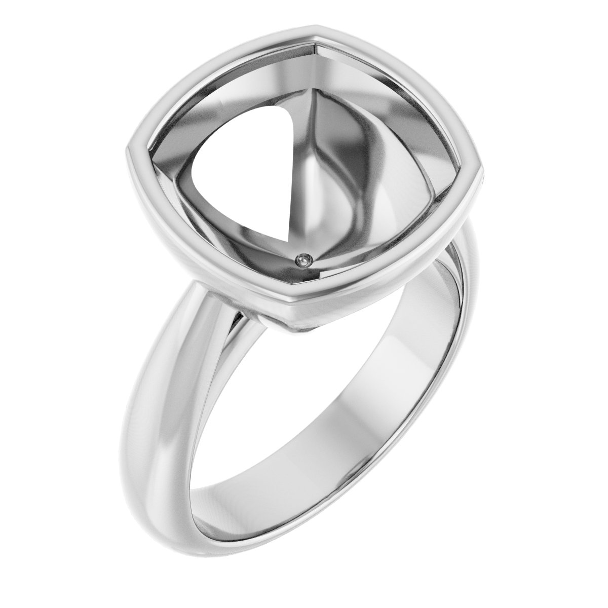 Bezel-Set Solitaire Engagement Ring