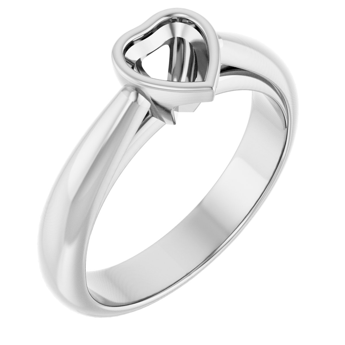 Bezel-Set Solitaire Engagement Ring