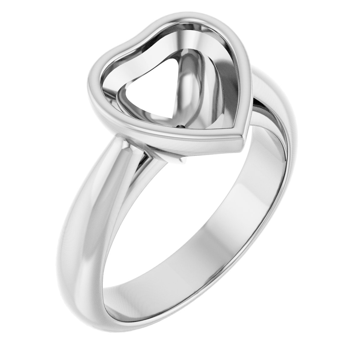 Bezel-Set Solitaire Engagement Ring