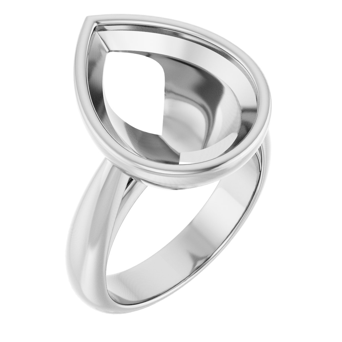 Bezel-Set Solitaire Engagement Ring