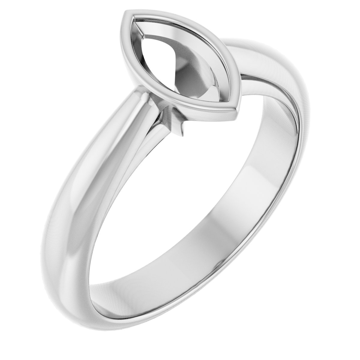 Bezel-Set Solitaire Engagement Ring