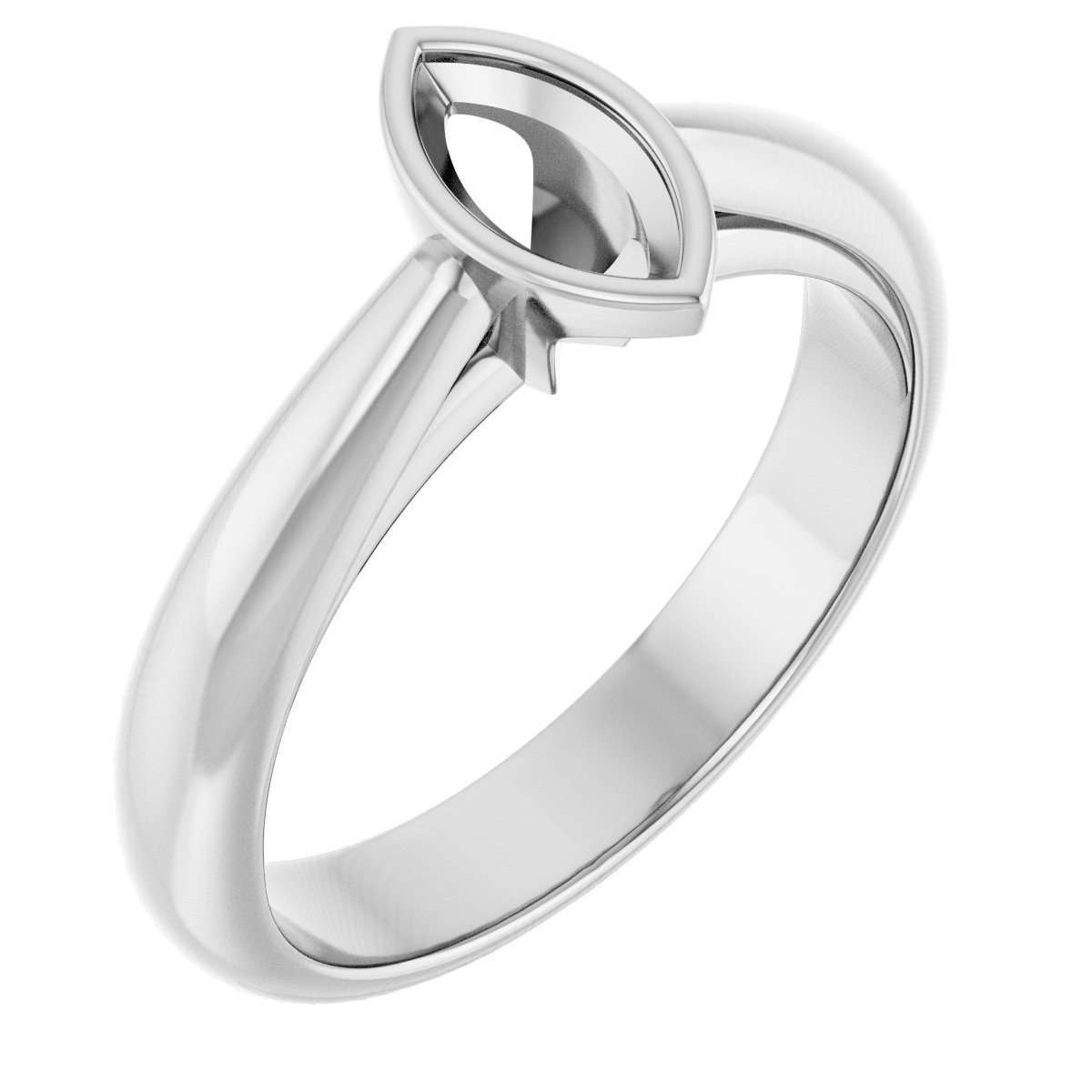 Bezel-Set Solitaire Engagement Ring