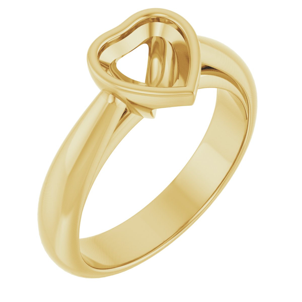 Bezel-Set Solitaire Engagement Ring