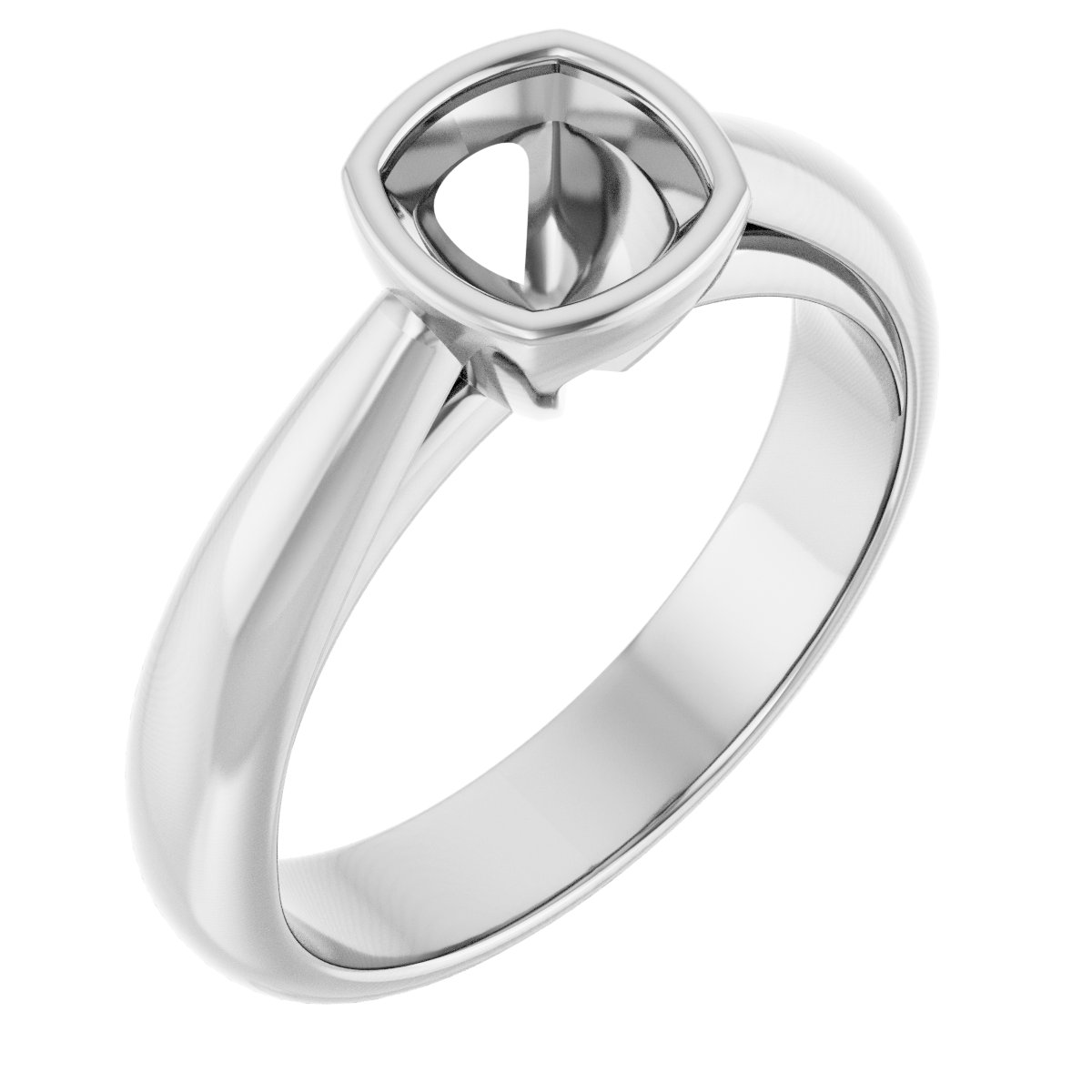 Bezel-Set Solitaire Engagement Ring