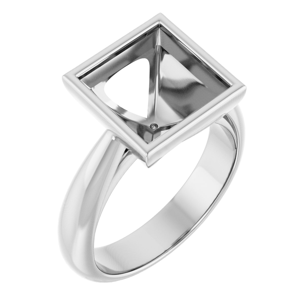 Bezel-Set Solitaire Engagement Ring