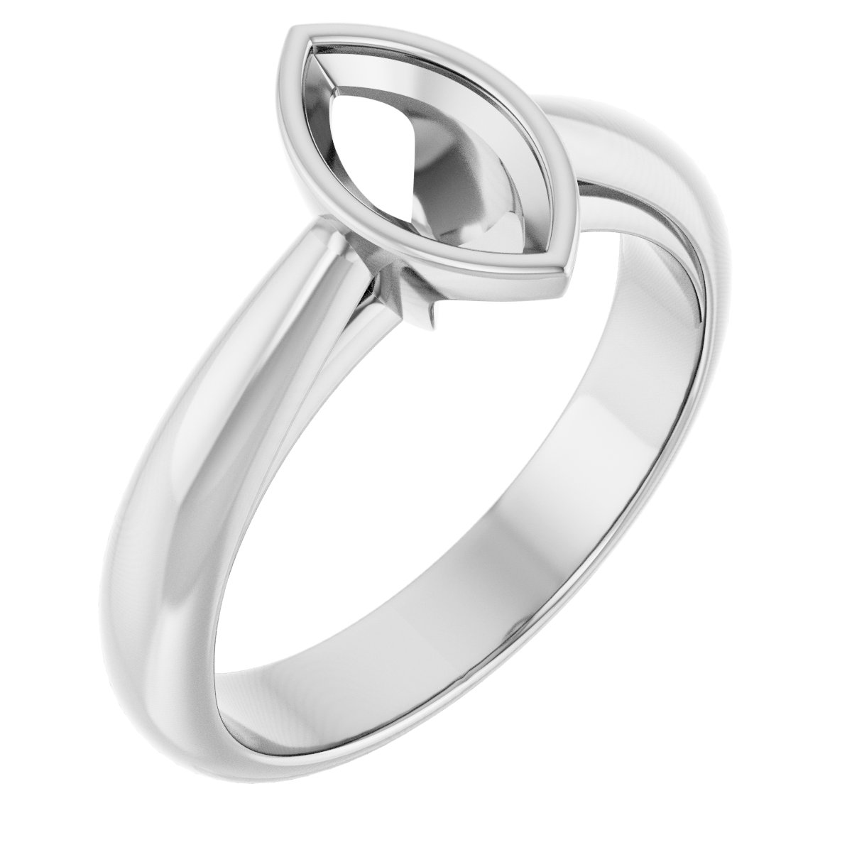 Bezel-Set Solitaire Engagement Ring