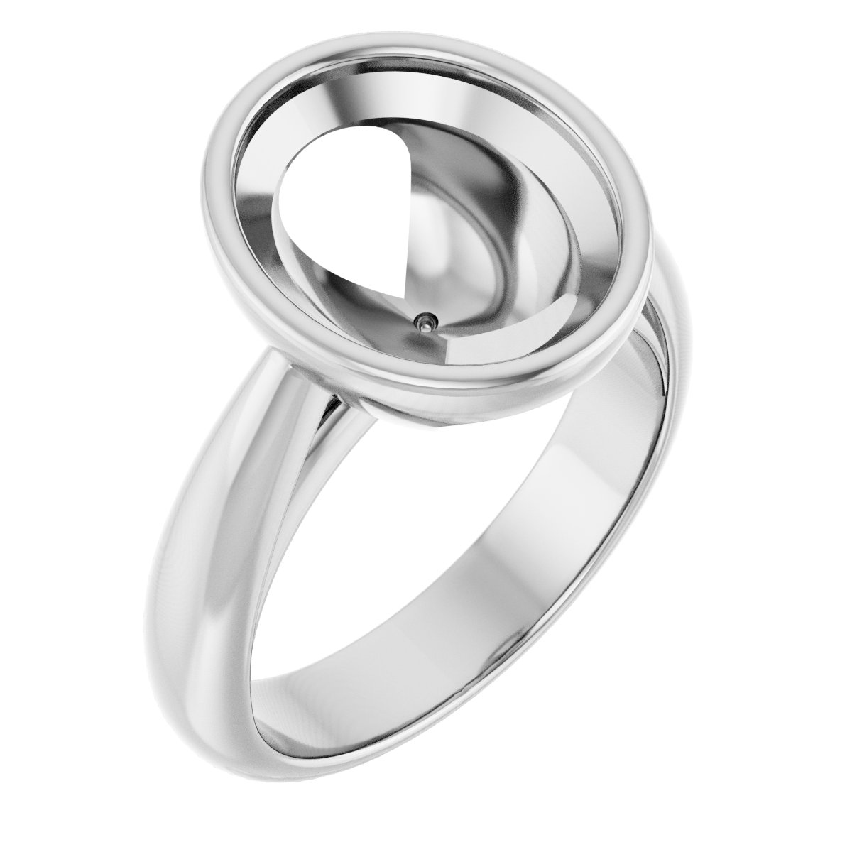 Bezel-Set Solitaire Engagement Ring