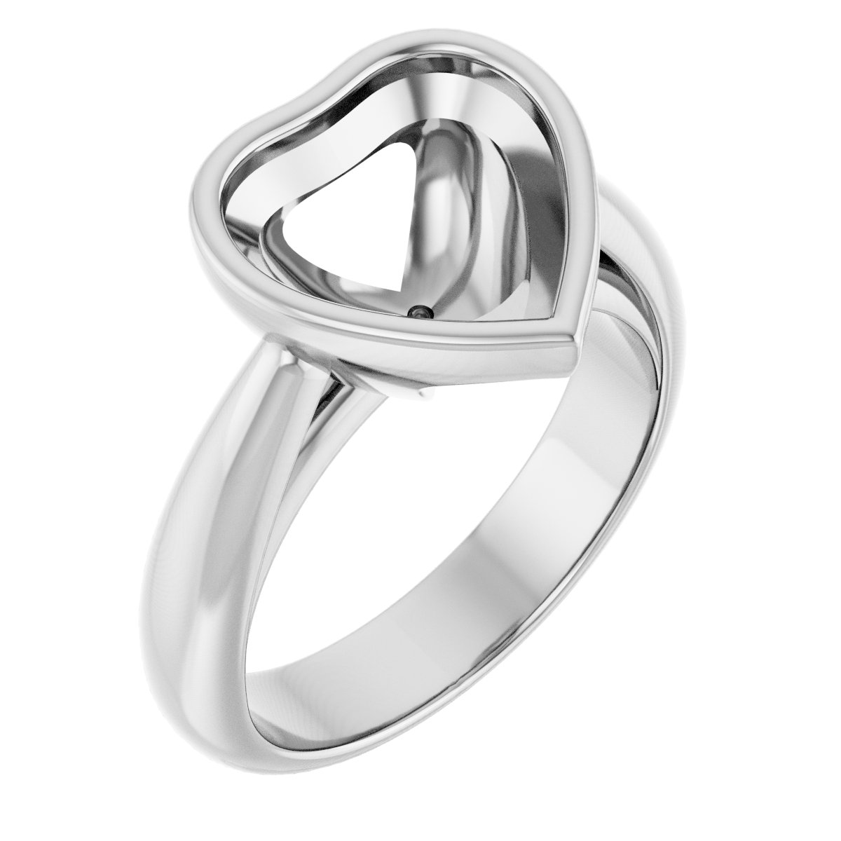 Bezel-Set Solitaire Engagement Ring