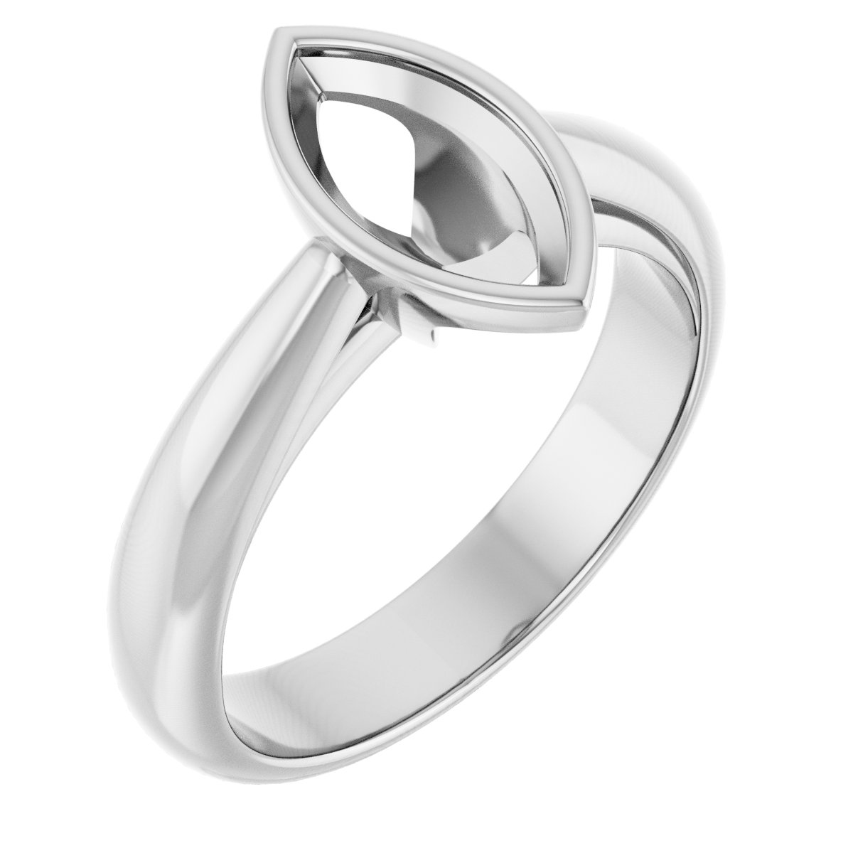 Bezel-Set Solitaire Engagement Ring