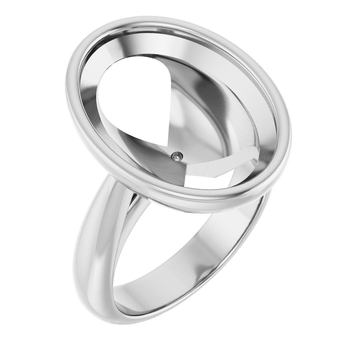 Bezel-Set Solitaire Engagement Ring