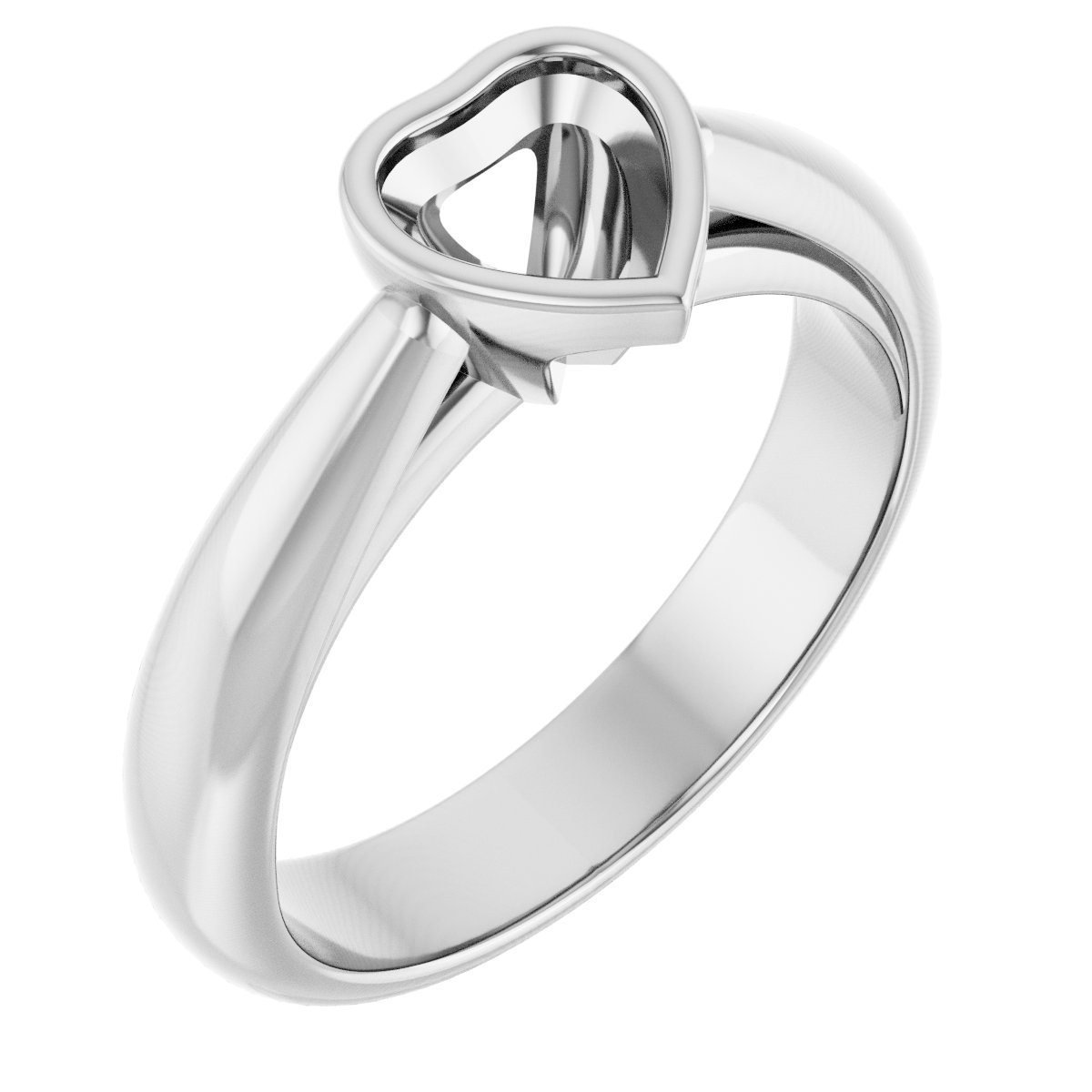 Bezel-Set Solitaire Engagement Ring