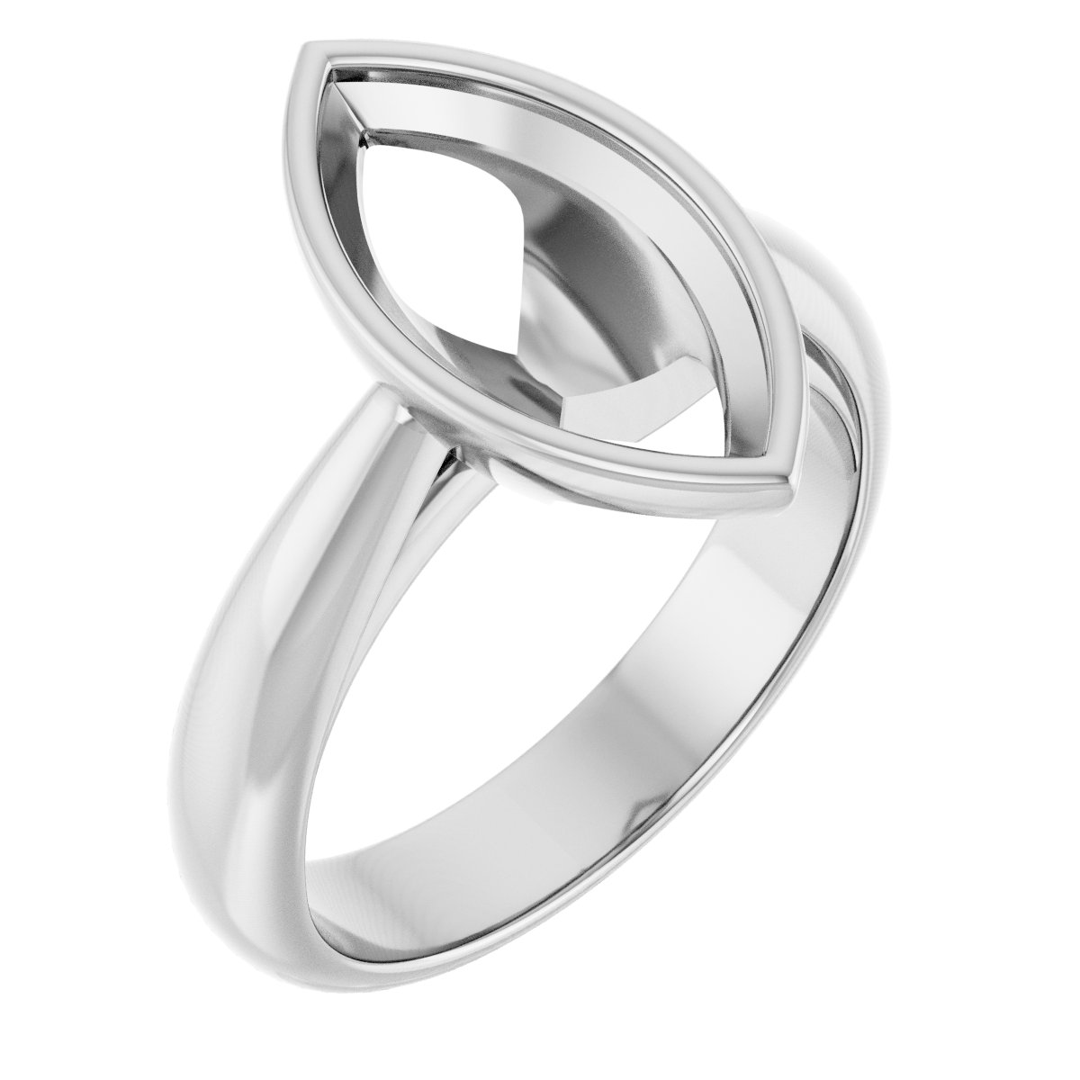Bezel-Set Solitaire Engagement Ring