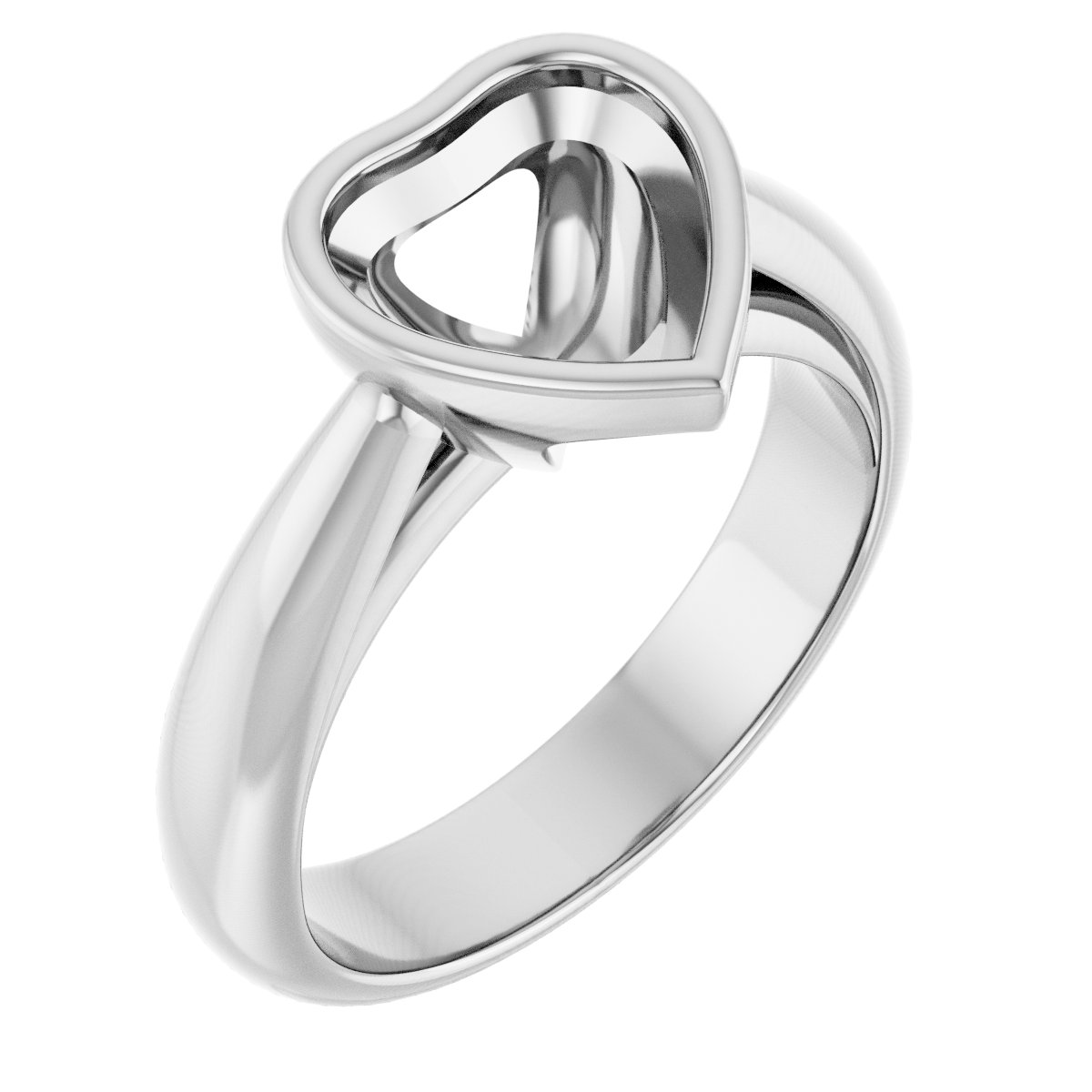 Bezel-Set Solitaire Engagement Ring