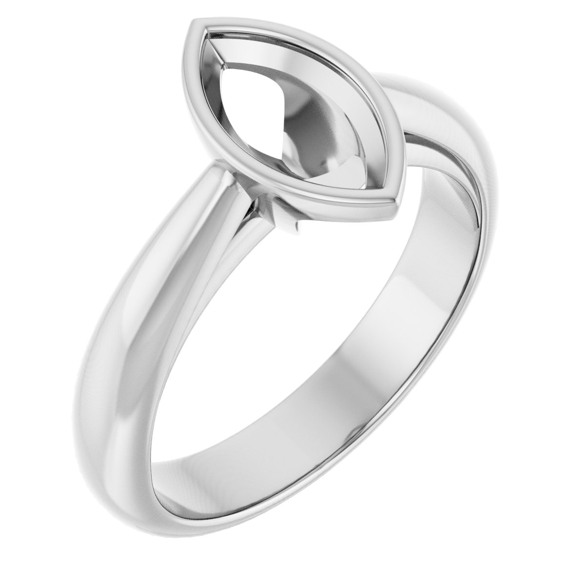 Bezel-Set Solitaire Engagement Ring
