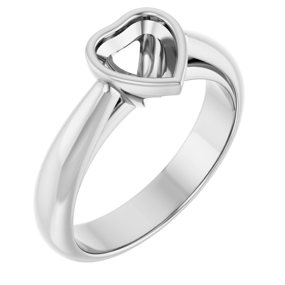 Bezel-Set Solitaire Engagement Ring