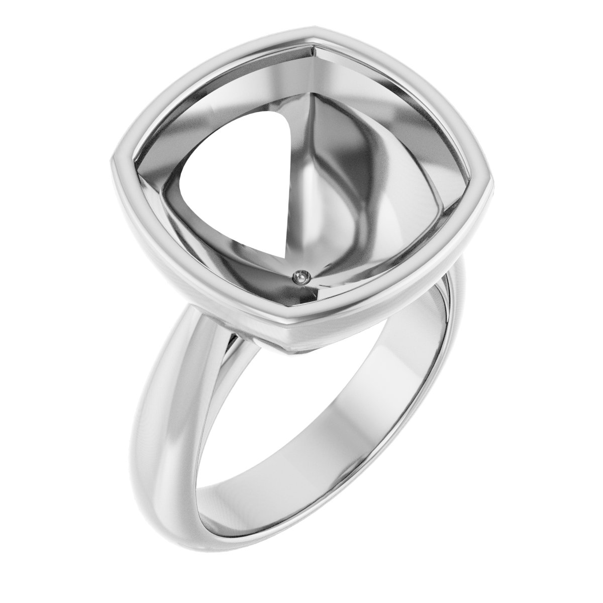 Bezel-Set Solitaire Engagement Ring