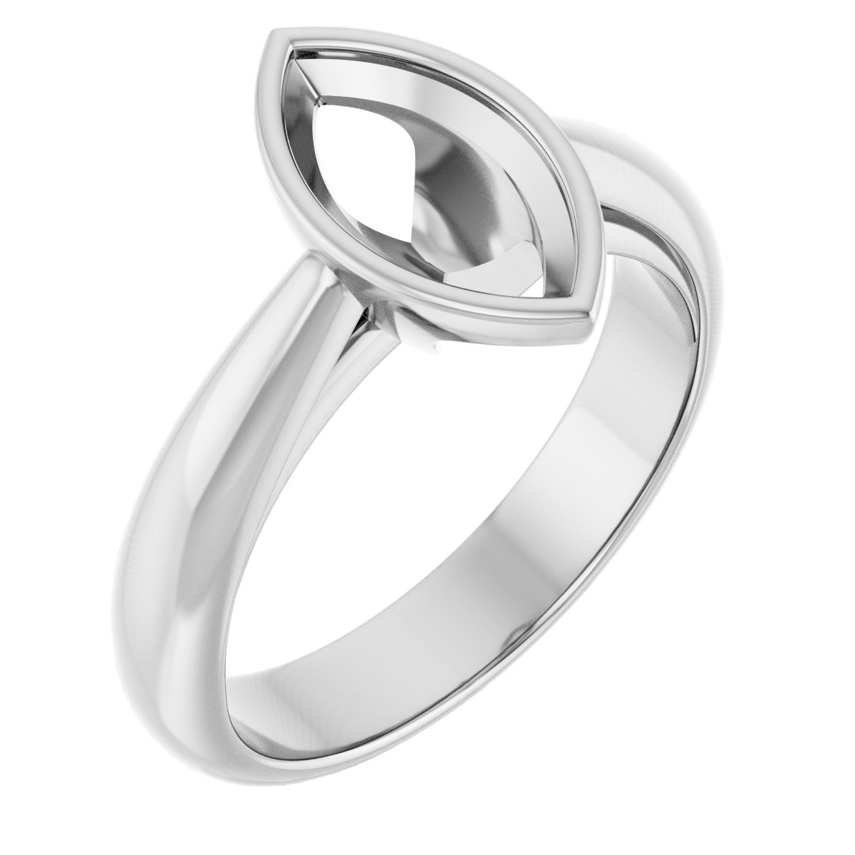 Bezel-Set Solitaire Engagement Ring