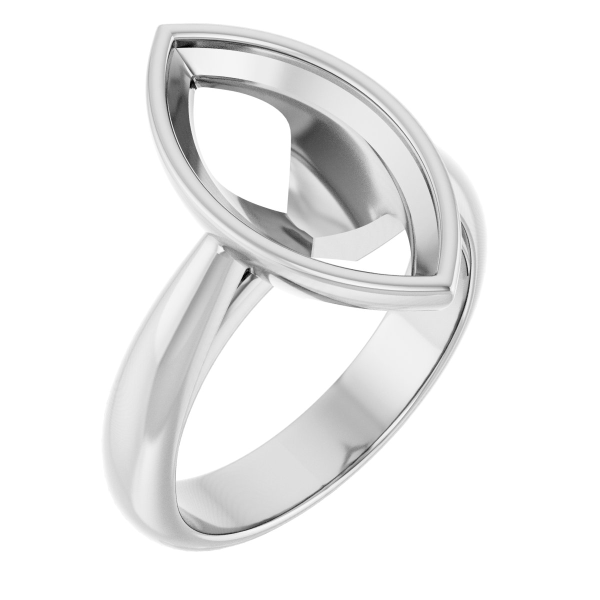 Bezel-Set Solitaire Engagement Ring