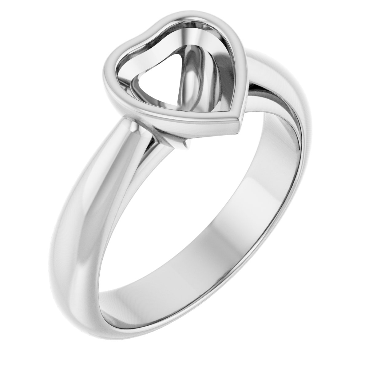 Bezel-Set Solitaire Engagement Ring
