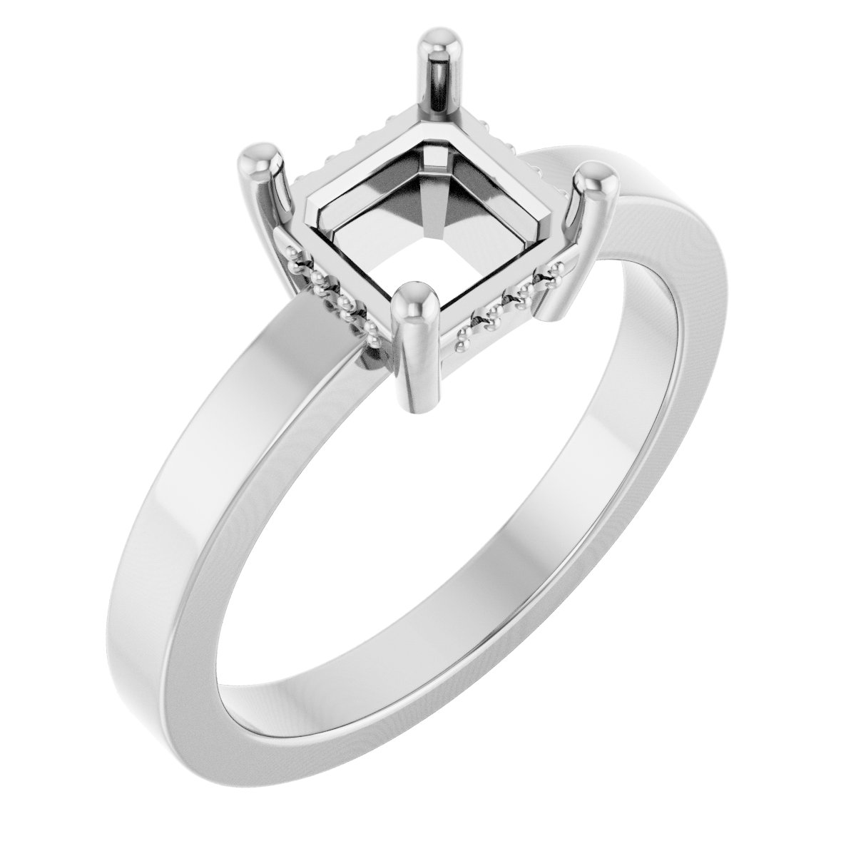 Hidden Halo-Style Ring
