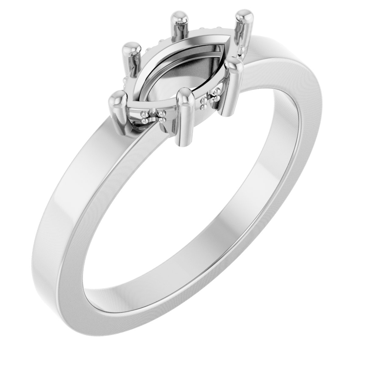 Hidden Halo-Style Ring
