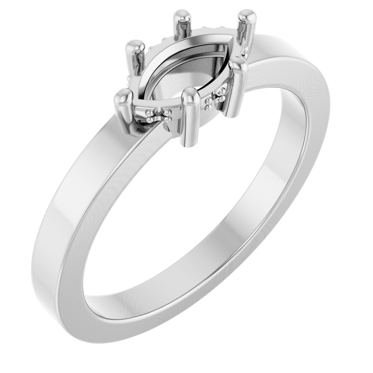 Hidden Halo-Style Ring