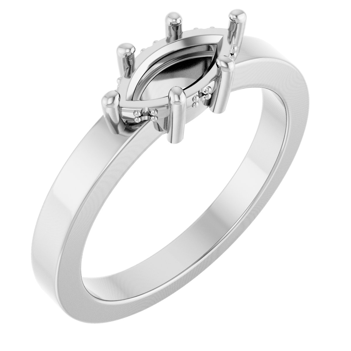 Hidden Halo-Style Ring