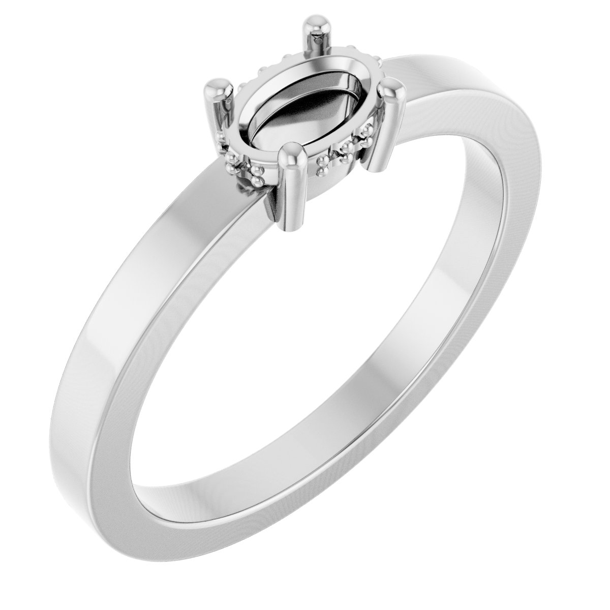 Hidden Halo-Style Ring