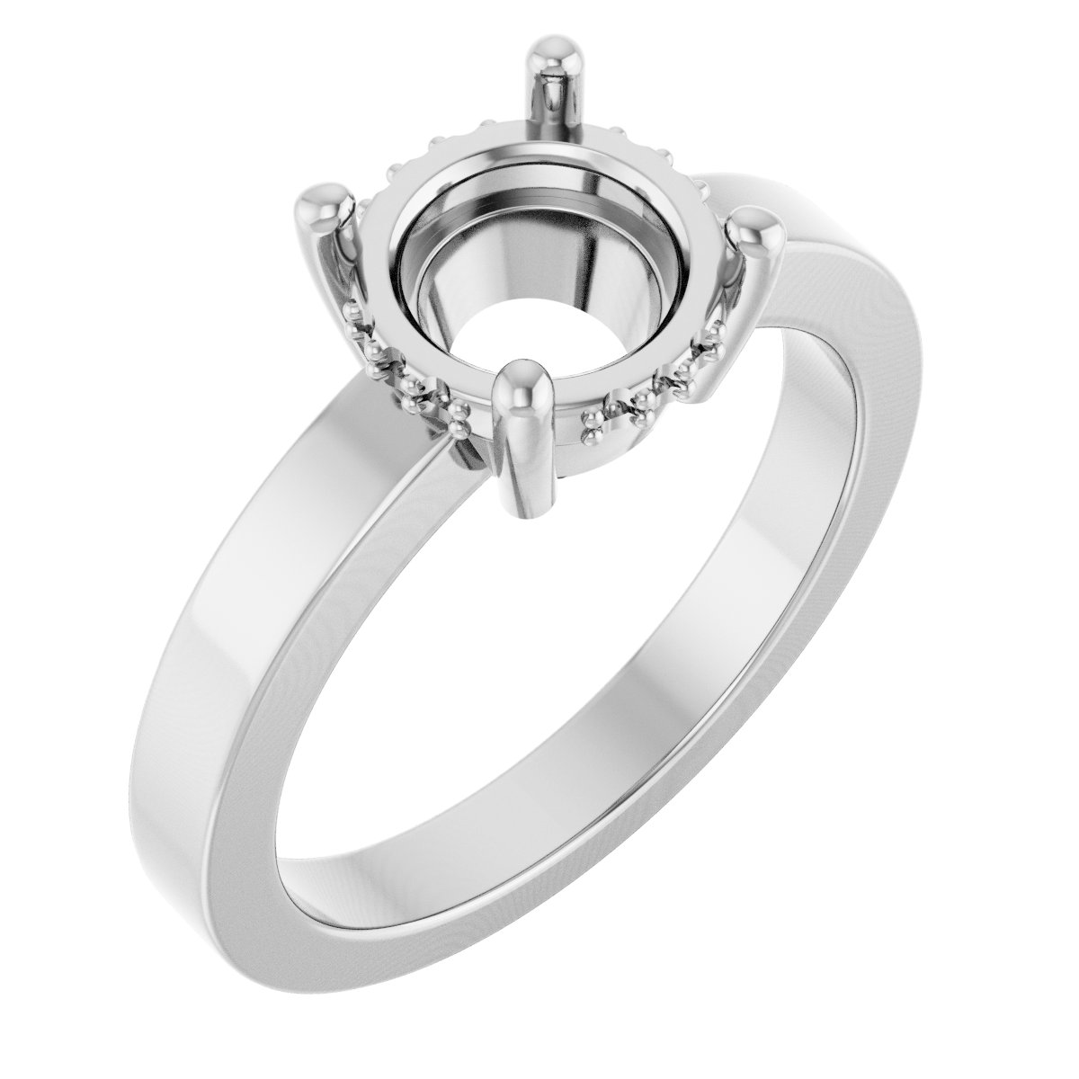 Hidden Halo-Style Ring