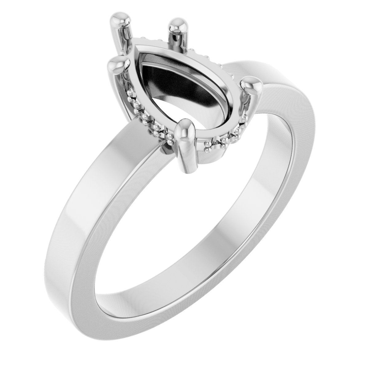 Hidden Halo-Style Ring