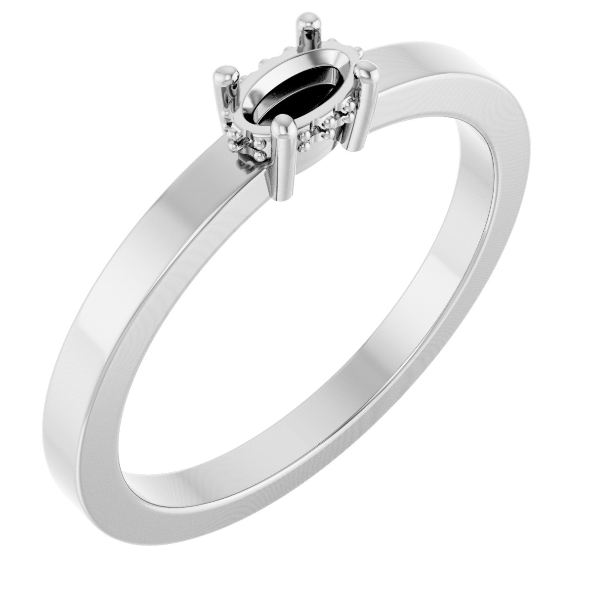 Hidden Halo-Style Ring