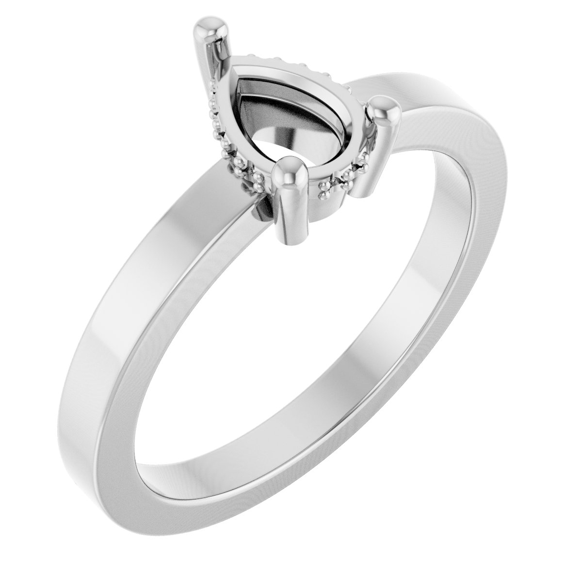 Hidden Halo-Style Ring