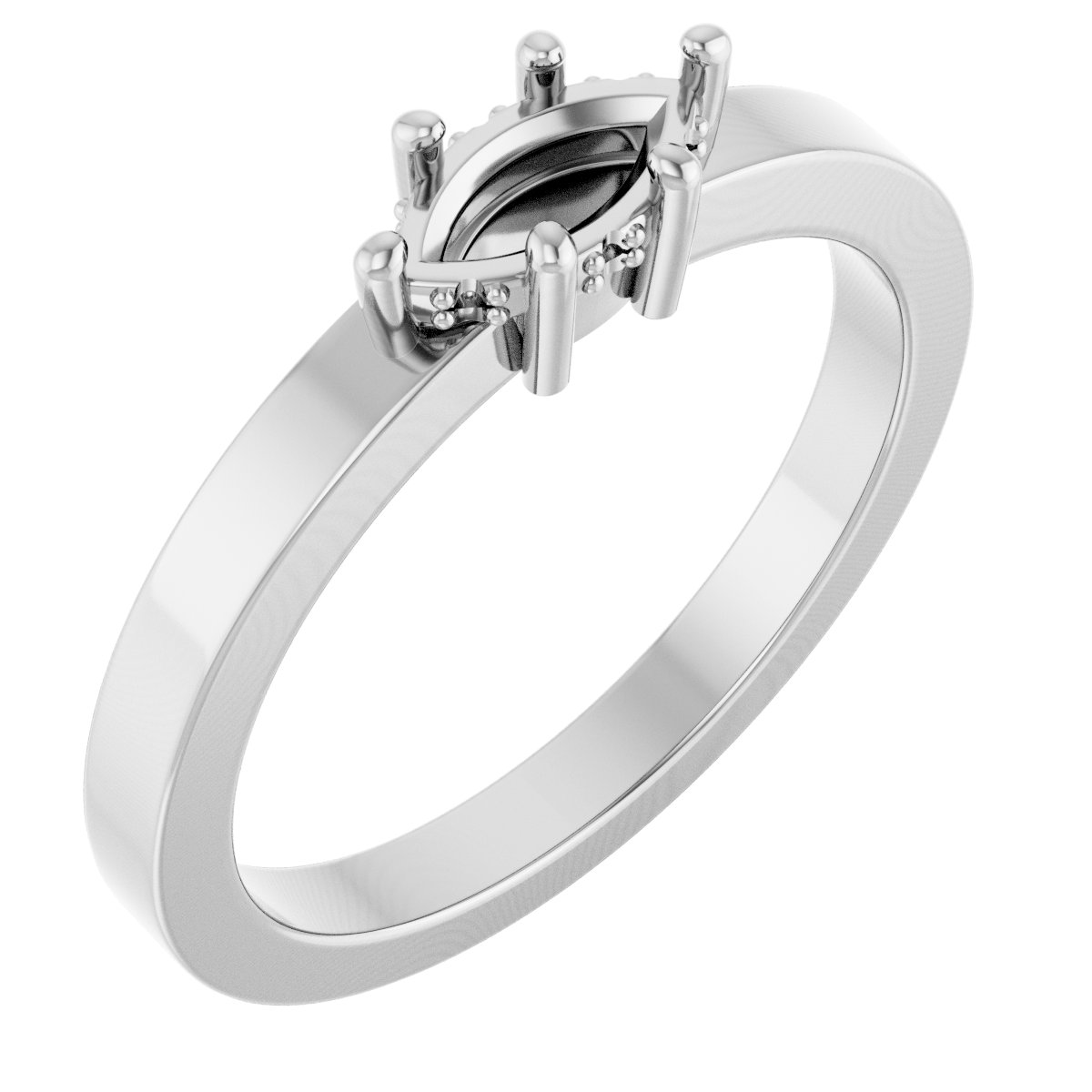 Hidden Halo-Style Ring