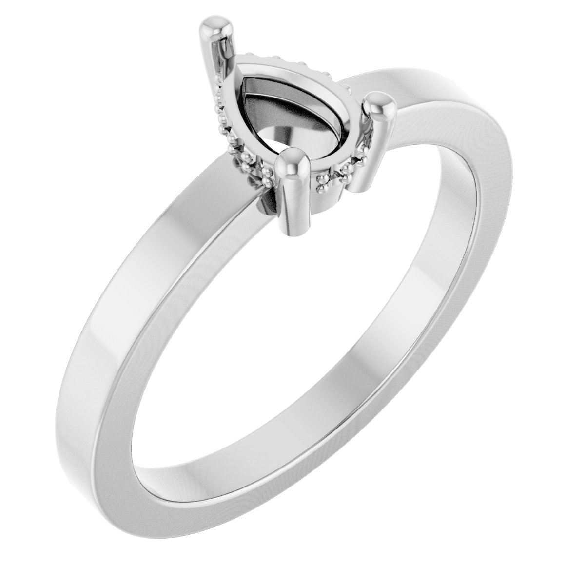 Hidden Halo-Style Ring