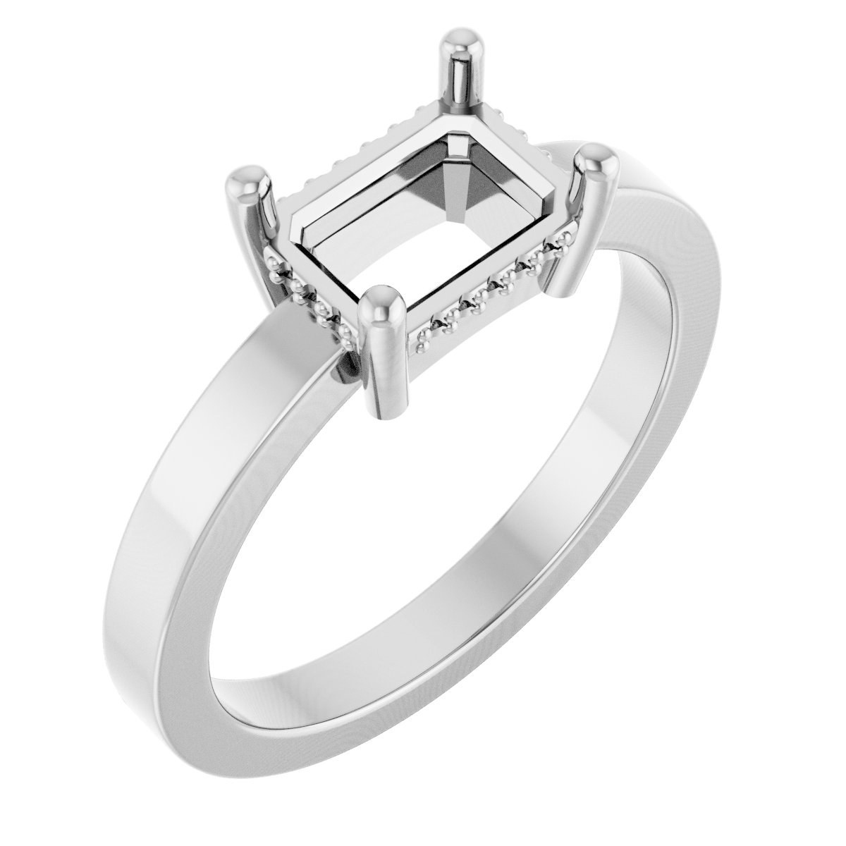Hidden Halo-Style Ring