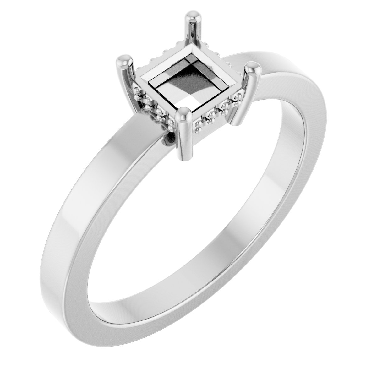 Hidden Halo-Style Ring