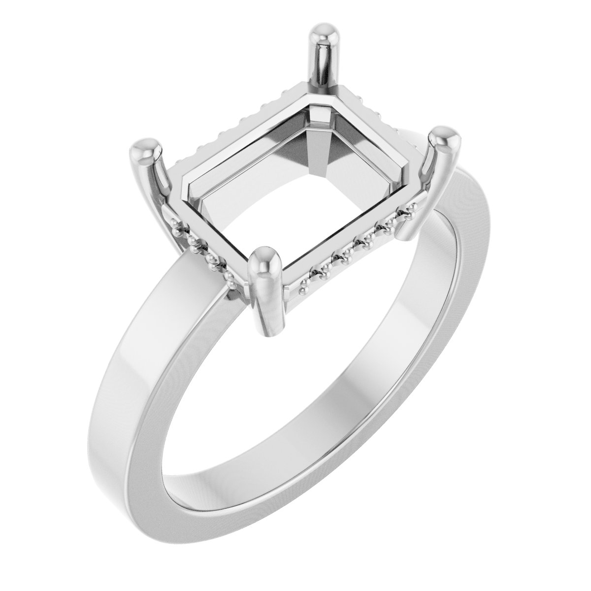 Hidden Halo-Style Ring
