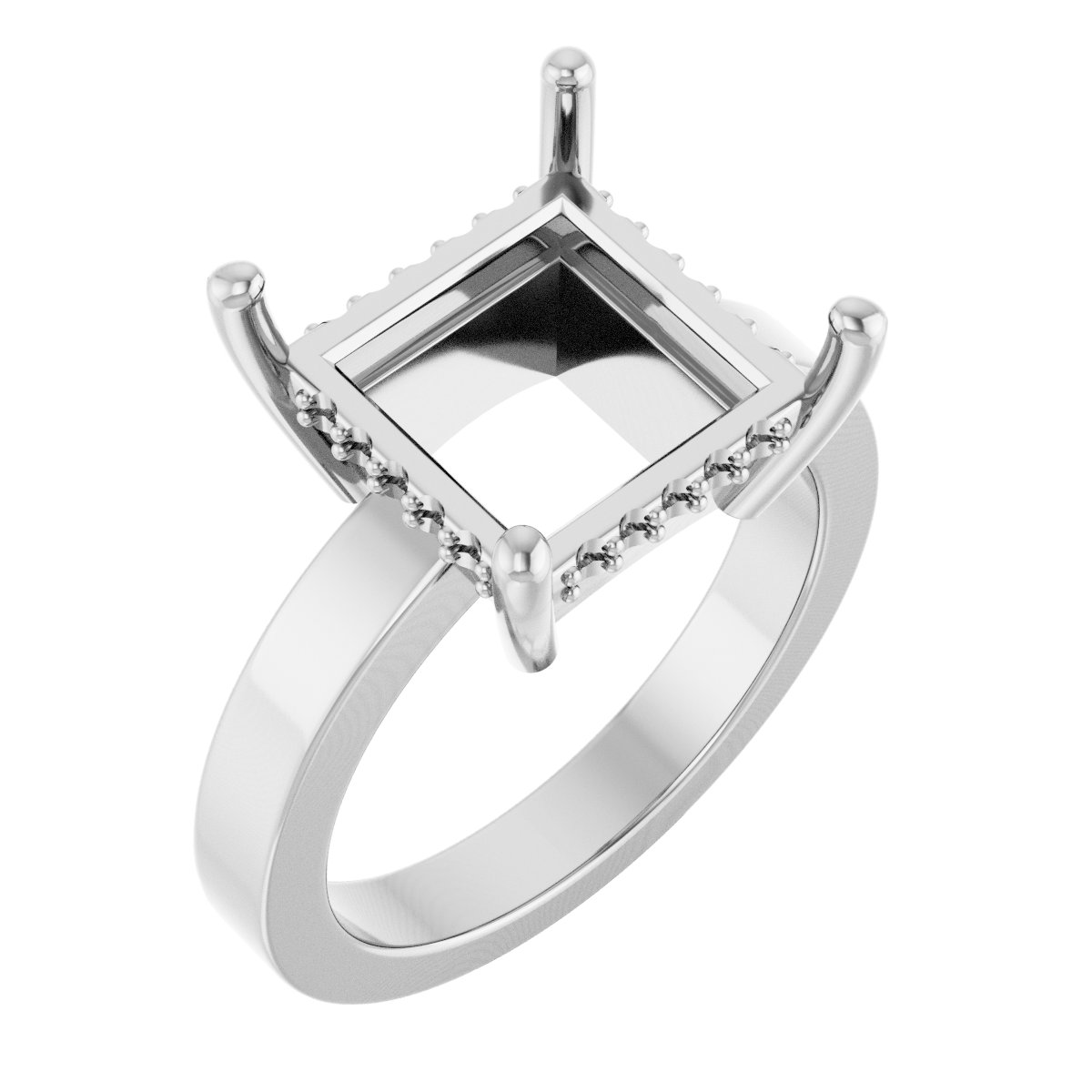 Hidden Halo-Style Ring