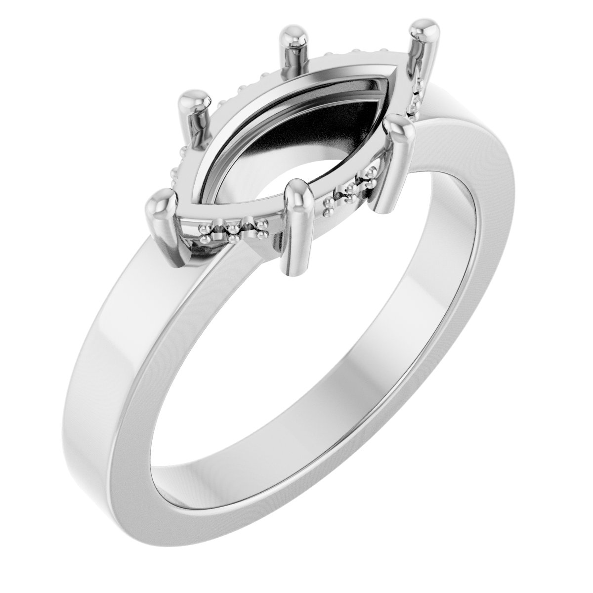 Hidden Halo-Style Ring