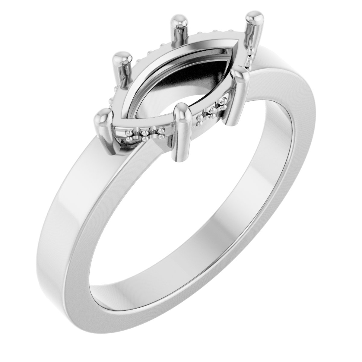 Hidden Halo-Style Ring
