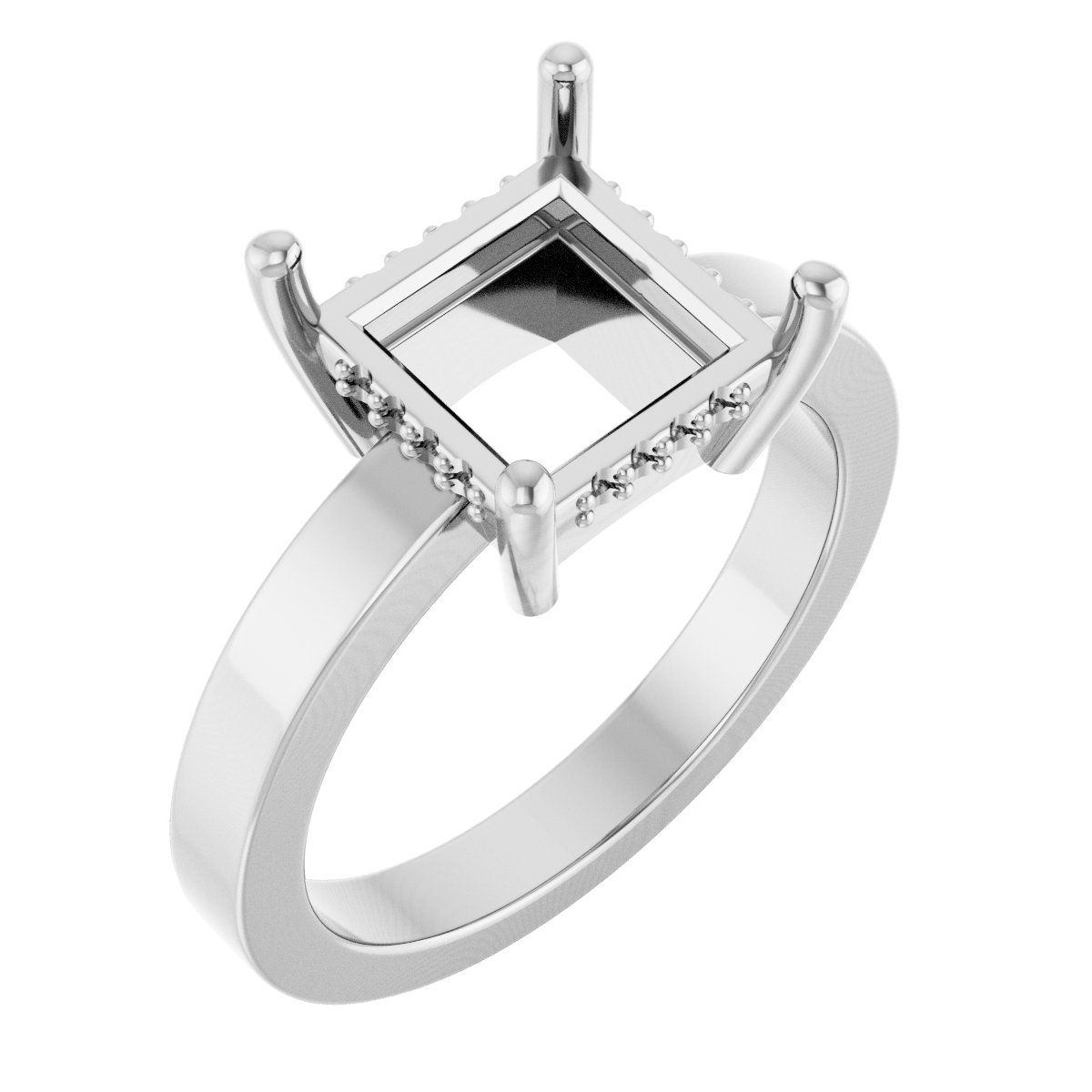 Hidden Halo-Style Ring