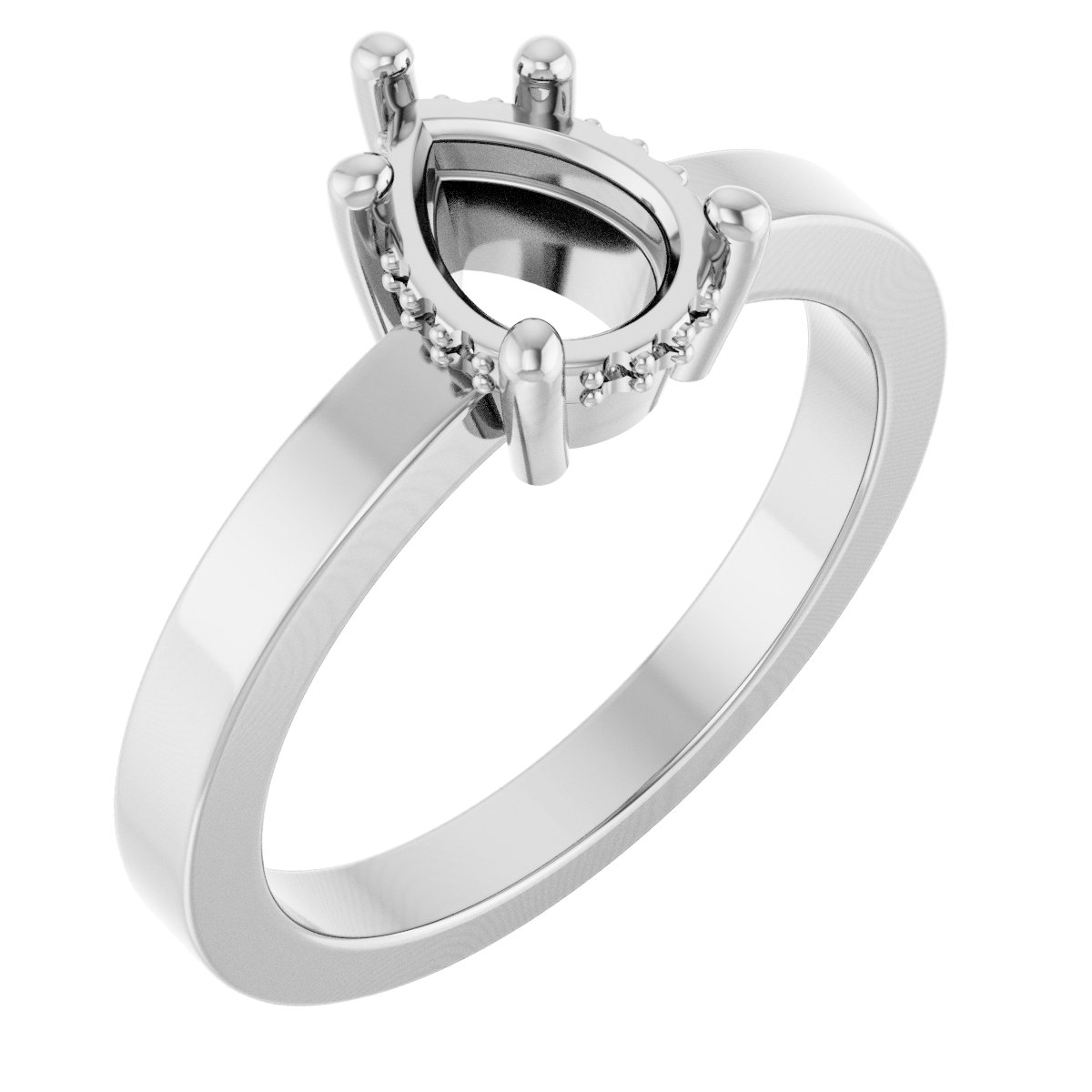 Hidden Halo-Style Ring