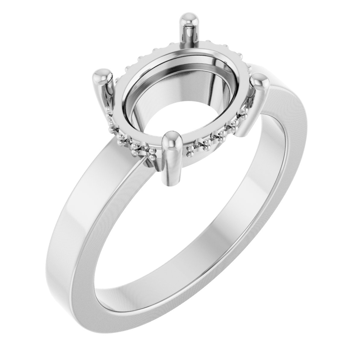 Hidden Halo-Style Ring