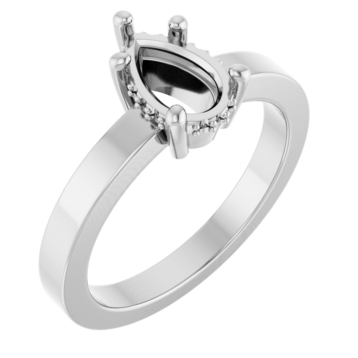 Hidden Halo-Style Ring