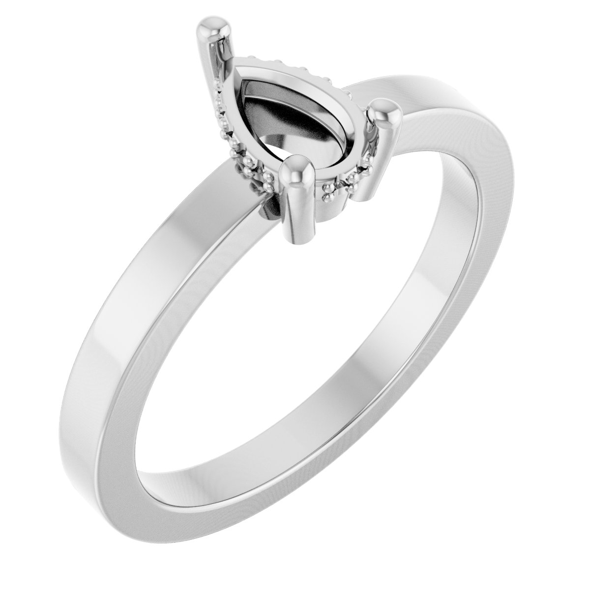 Hidden Halo-Style Ring