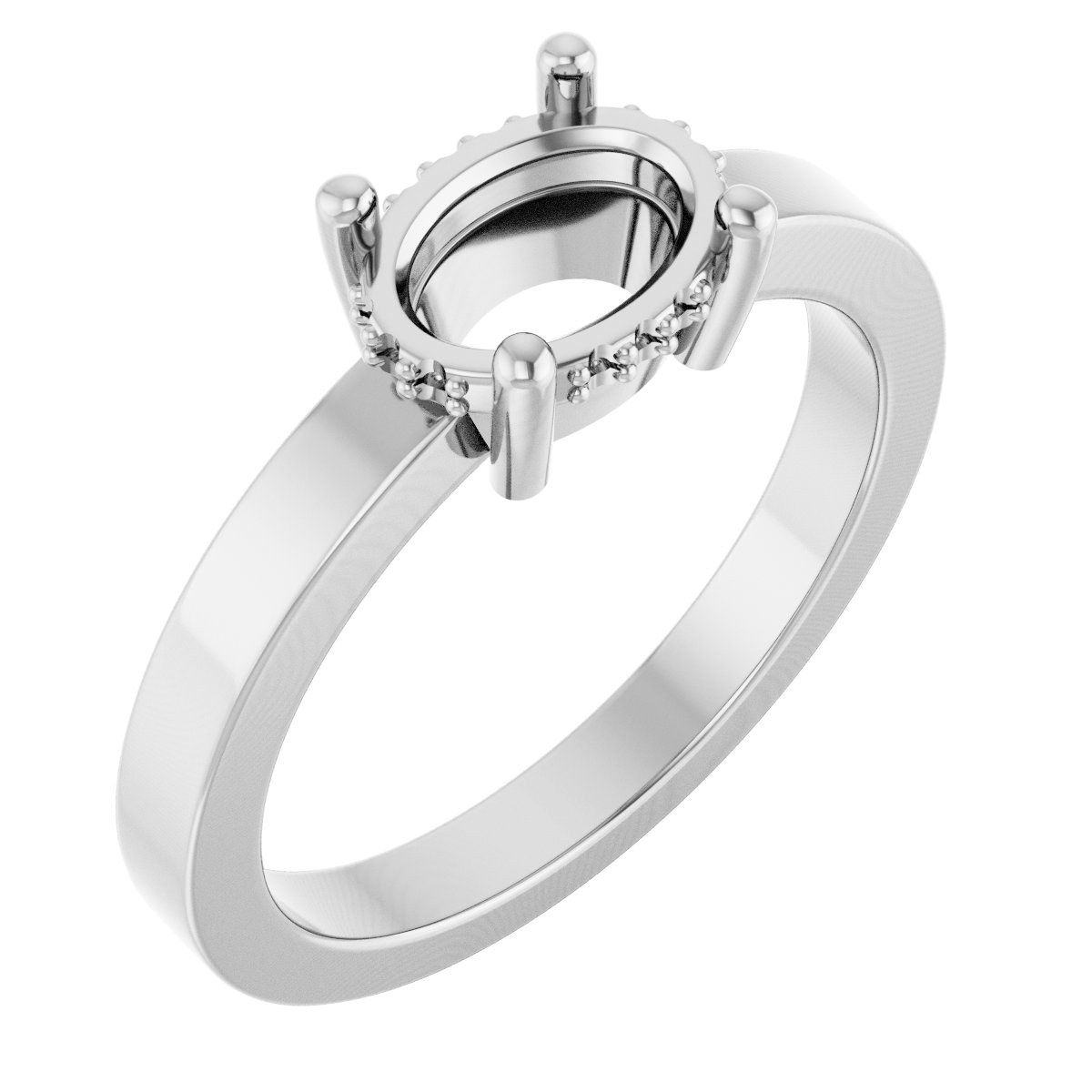 Hidden Halo-Style Ring