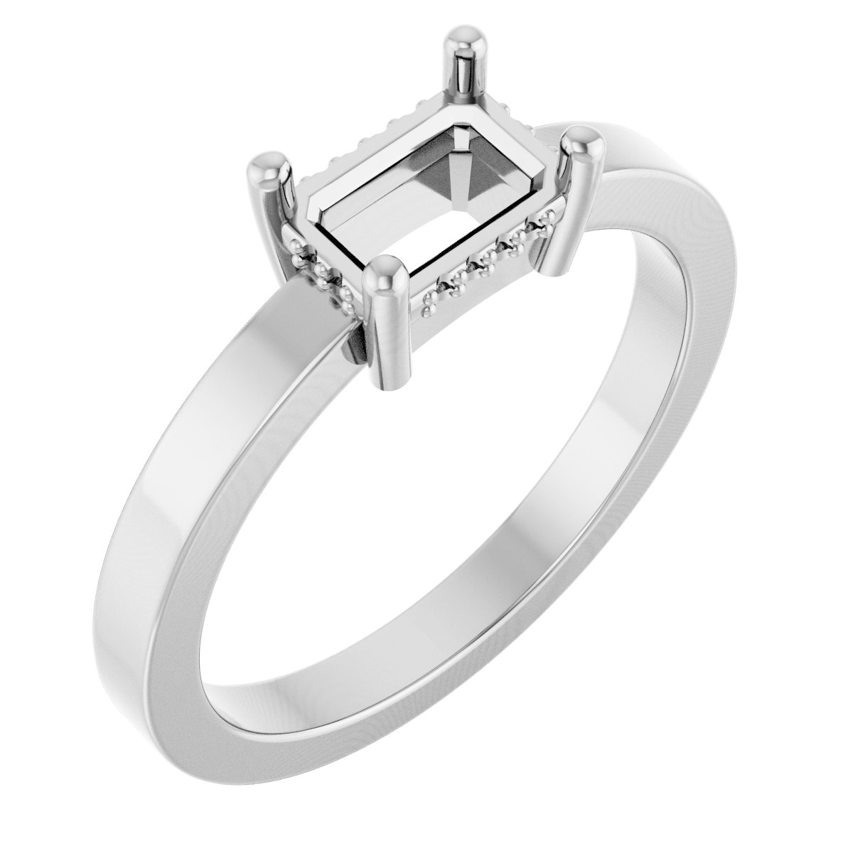 Hidden Halo-Style Ring